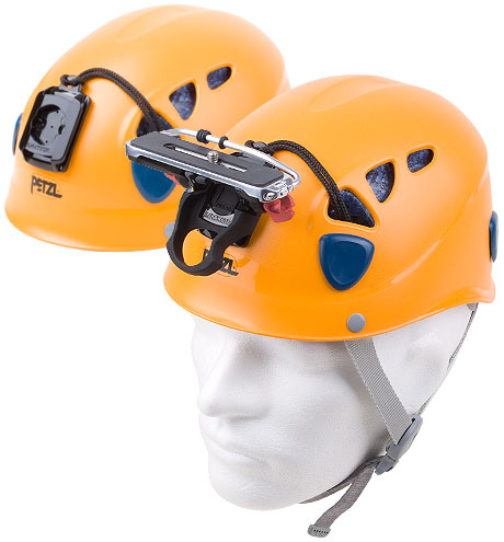 Petzl Mountain Helmets with Camera Adaptor and Camera Platform