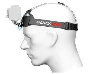 Kamera Kopf Halterung mit befestigter GoPro Kamera