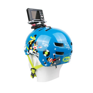 Bell Helm mit befestigter Kamera