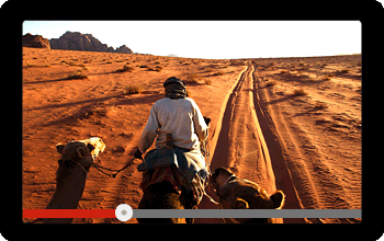Screen showing a video of Riding