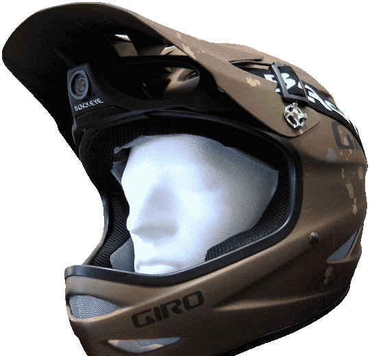 Giro Helmet with Blackeye Two Camera