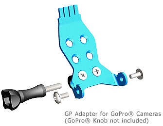 Illustration of GP adapter for head strap mount